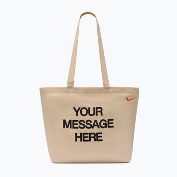 Чанта Nike Heritage "Your Message Here" Tote 22 l oatmeal/safety orange/safety orange
