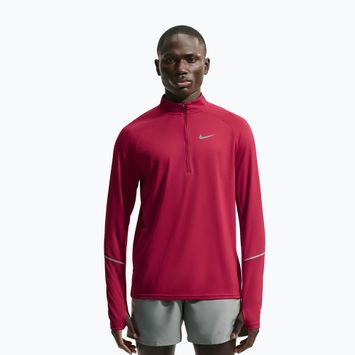 Мъжки суитшърт за бягане Nike Miler Dri-Fit UV 1/2 Zip tough red