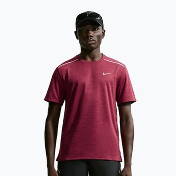 Мъжка тениска за бягане Nike Miler Dri-Fit UV tough red/mystic dates