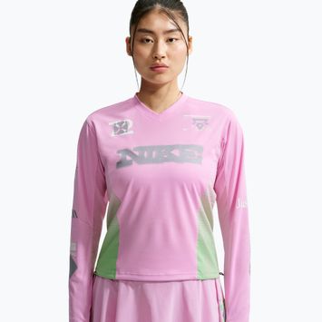 Дамска блуза за бягане с дълъг ръкав Nike Swift Jersey Top pink rise/illusion green