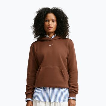 Дамски суитшърт Nike Studio Fleece cacao wow/sail