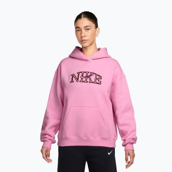Дамски суитшърт Nike Studio Fleece pink rise/pink smoke