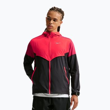 Мъжко яке за бягане Nike Impossibly Light Windrunner black/light crimson/tough red