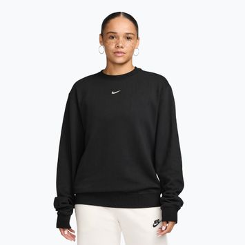 Дамски суитшърт Nike Studio Fleece Lightweight total black/sail