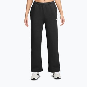 Дамски панталони Nike Studio Fleece total black/sail