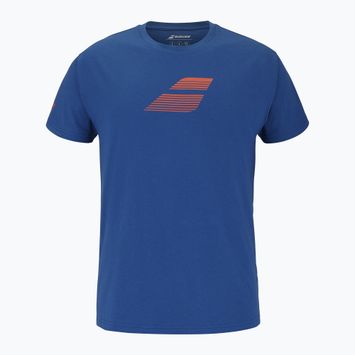 Мъжка тениска Babolat Exercise Big Flag dark blue