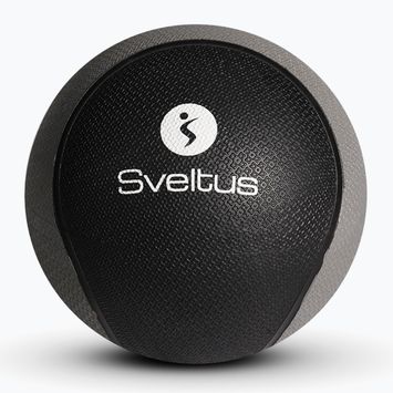 Медицинска топка Sveltus Rubber 1 kg сива/черна