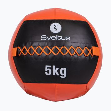 Медицинска топка Sveltus Wall Ball 5 kg black/red