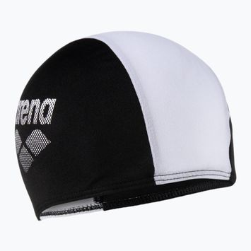 Детска шапка за плуване ARENA Polyester II черно и бяло 002468/510