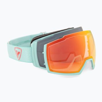 Дамски скиорски очила Rossignol Magne'lens W blue/silver mirror/orange