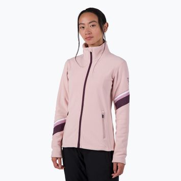 Дамски суитшърт Rossignol Strawpile Fleece Fz powder pink