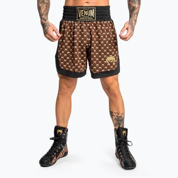 Мъжки боксови шорти Venum Monogram black/brown