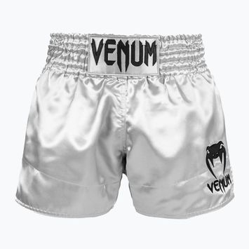 Мъжки къси панталони Venum Classic Muay Thai black and silver 03813-451