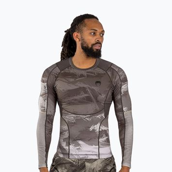 Мъжка тениска с дълъг ръкав Venum Electron 3.0 Rashguard sand