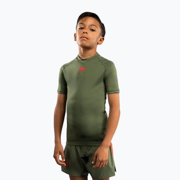 Детска тренировъчна тениска Venum Contender Rashguards Jr каки