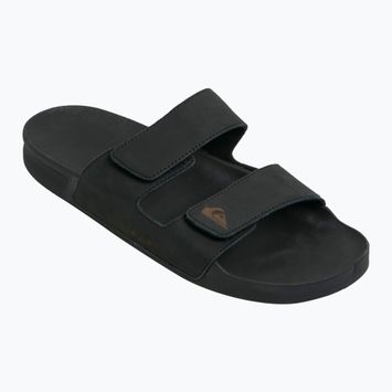 Quiksilver Мъжки джапанки Rivi Leather Double Adjust black 1