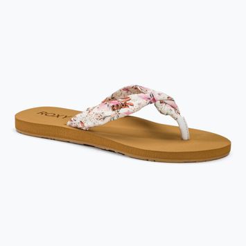Дамски джапанки ROXY Paia V white/crazy pink print