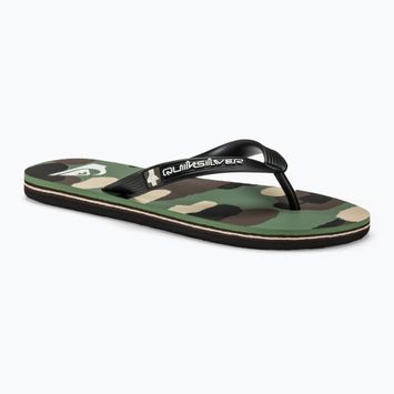 Мъжки джапанки Quiksilver Molokai Art II black/brown/green