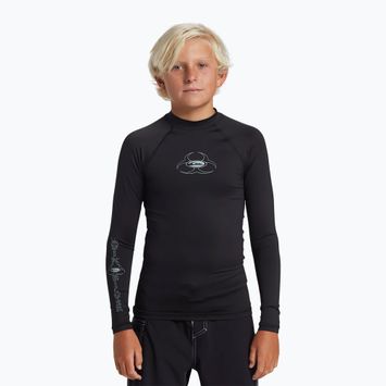 Младежка блуза с дълъг ръкав за плуване Quiksilver Saturn UPF50 black