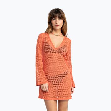 Дамска рокля Roxy Love Coastline Beach V Neck apricot brandy