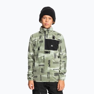 Детска сноуборд качулка Quiksilver Aker Half Zip Fleece shadow checks desert sage