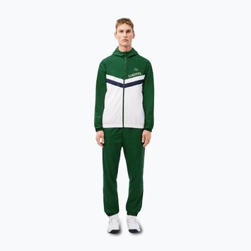 Мъжки спортен костюм Lacoste WH4241 зелен/бял/нави синьо