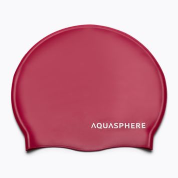 Aqua Sphere Обикновена силиконова шапка за плуване  розова SA212EU2209