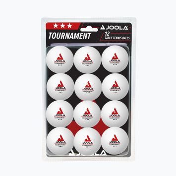 JOOLA Турнирни топчета за тенис на маса 40+ 12 бр. бели