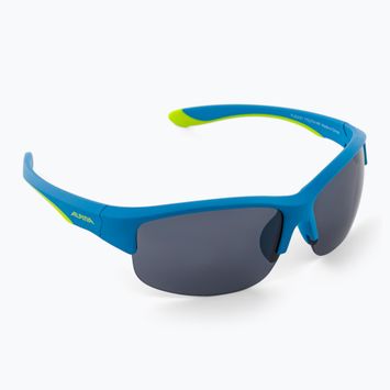 Детски слънчеви очила Alpina Junior Flexxy Youth HR синьо лайм мат/черно