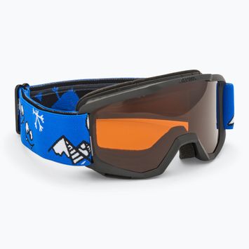 Детски предпазни ски очила Alpina Piney black/ blue matt/ orange