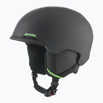 Детска ски каска Alpina Brix black/ neon matt