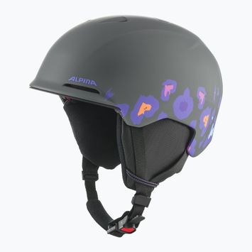 Детска ски каска Alpina Brix midnight/ grey leo matt