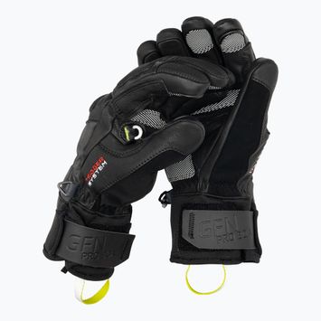 Мъжка ски ръкавица LEKI Griffin Tune 3D Boa black/graphite/ice lemon