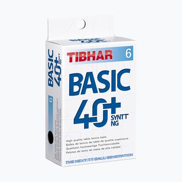 Tibhar Basic 40+ SYNTT NG топчета за тенис на маса 6 бр. бели