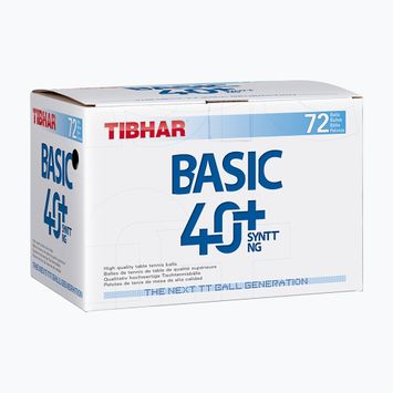 Tibhar Basic 40+ SYNTT NG топчета за тенис на маса 72 бр. бели