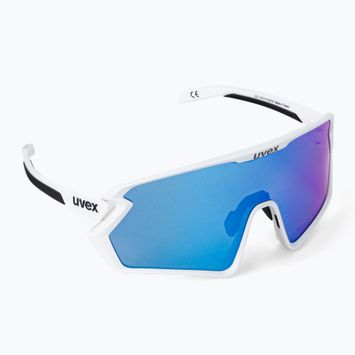 UVEX Sportstyle 231 2.0 бели матови/огледално сини очила за колоездене 53/3/026/8806