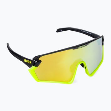 UVEX Sportstyle 231 2.0 черно-жълти матови/огледално жълти очила за колоездене 53/3/026/2616