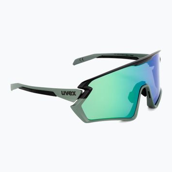 UVEX Sportstyle 231 2.0 мъхово зелено, черен мат/огледално зелено, очила за колоездене 53/3/026/7216