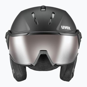 Ски каска UVEX Instinct Visor PRO V black matt/silver/silver