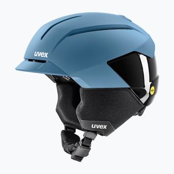 Ски каска UVEX Levitate MIPS stone blue/black matt