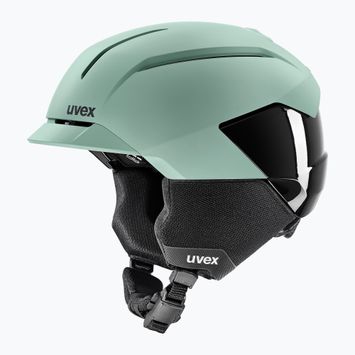 Ски каска UVEX Levitate MIPS oxid green/black matt