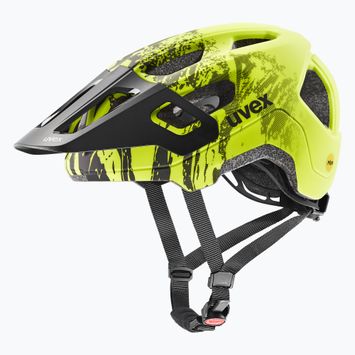 Детска каска за велосипед UVEX React MIPS Jr lime/black