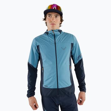 Мъжко софтшел яке DYNAFIT Traverse Alpha с качулка Storm Blue