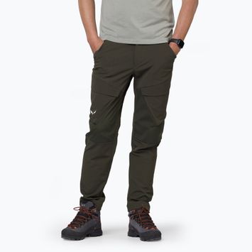 Мъжки софтшел панталони Salewa Puez DST Warm Cargo dark olive