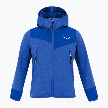 Детски суитшърт за трекинг Salewa Agner Melange PL FZ Hoody electric