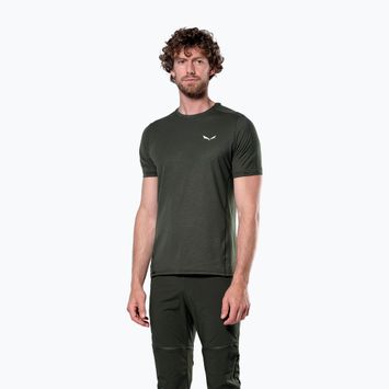 Salewa Puez Dry мъжка тениска за трекинг тъмно маслинова