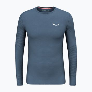 Мъжка термоакивна блуза с дълъг ръкав Salewa Cristallo Warm AMR dark denim