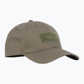 Мъжка бейзболна шапка Alpha Industries VLC тъмнозелена