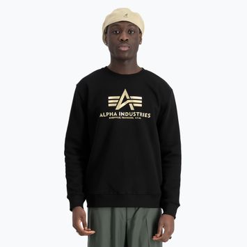 Мъжки суитшърт Alpha Industries Basic Carbon black/gold