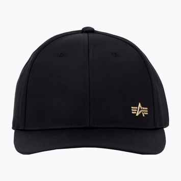 Alpha Industries мъжка бейзболна шапка Metal Label black/shiny gold